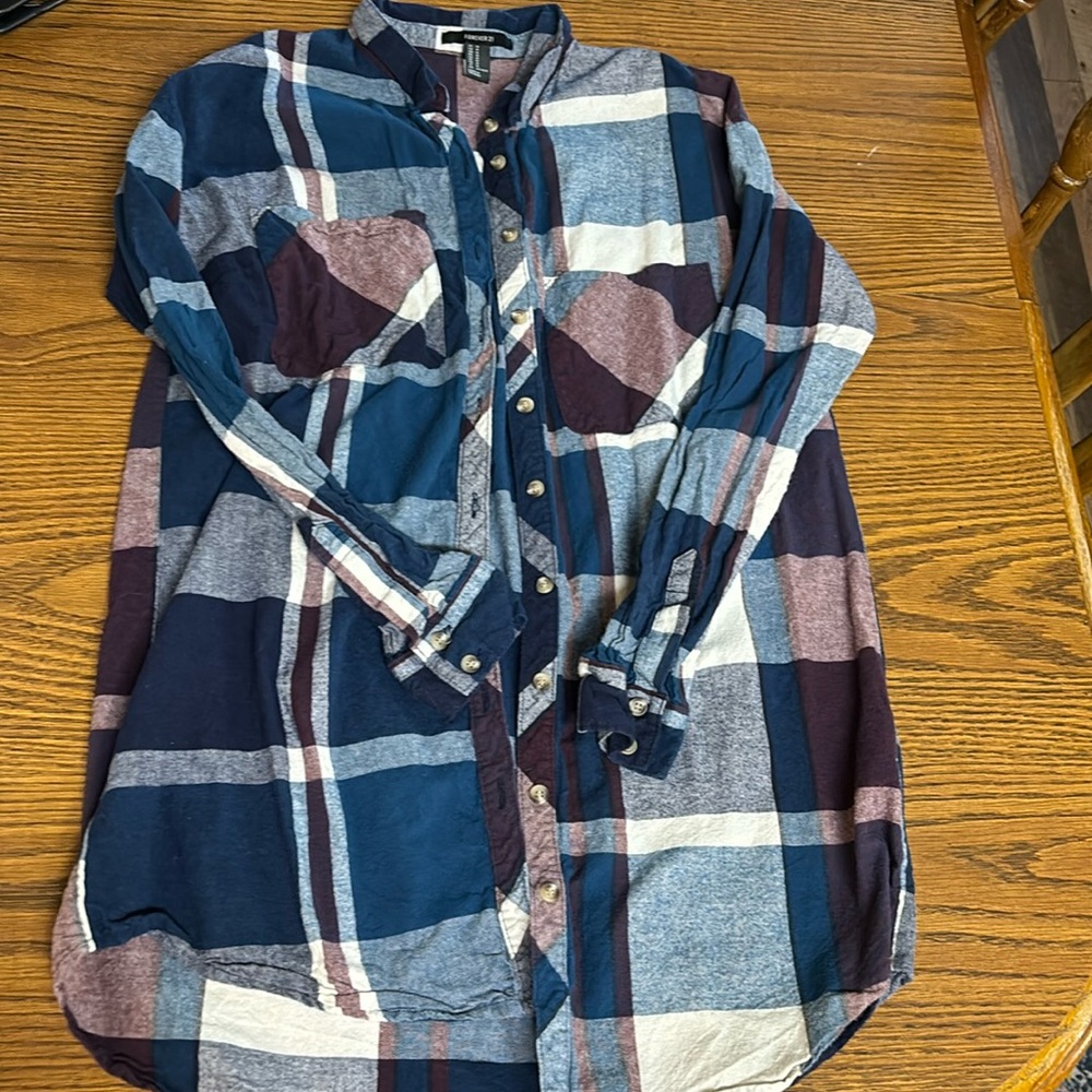 Plaid flannel dress